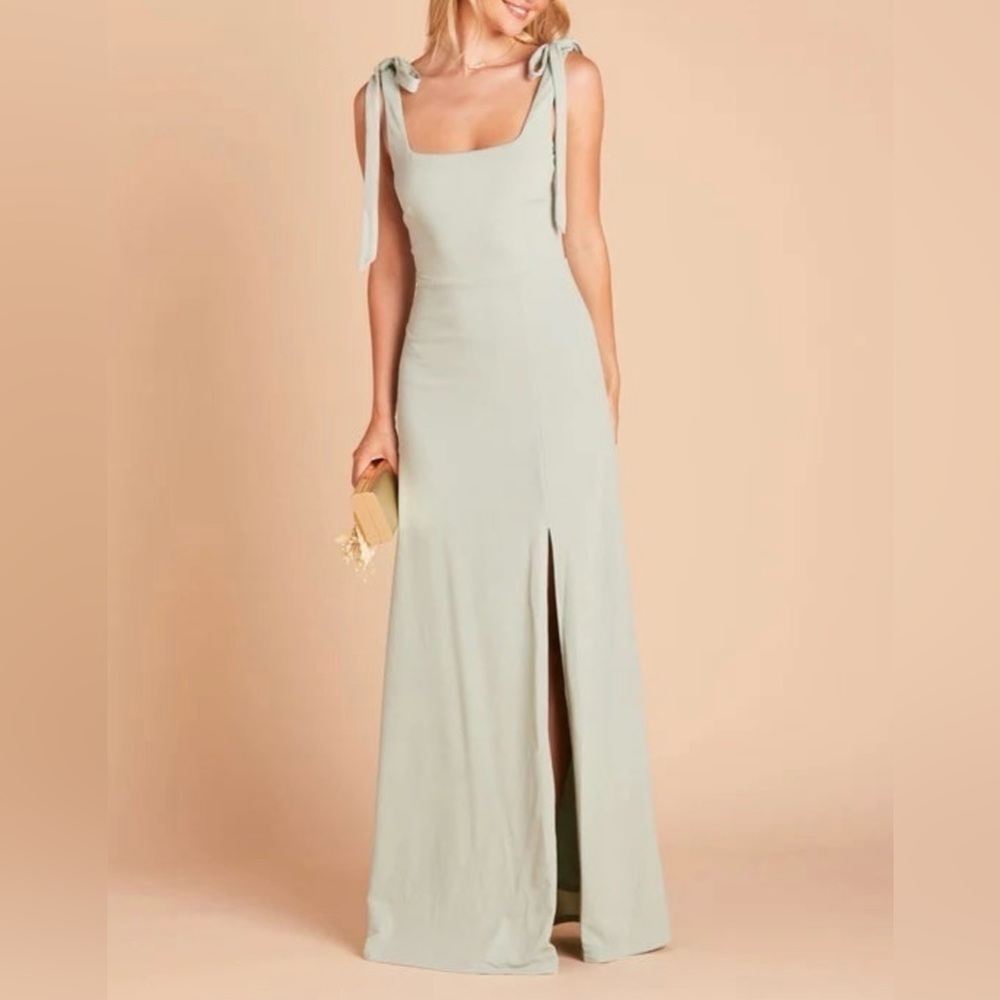 🔴Birdy Grey Sage Crepe Alex Bridesmaid Dress-Medium